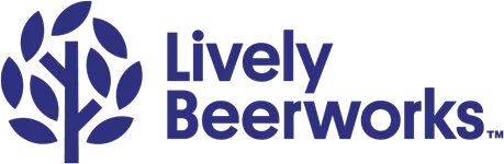 lively beerworks blue logo