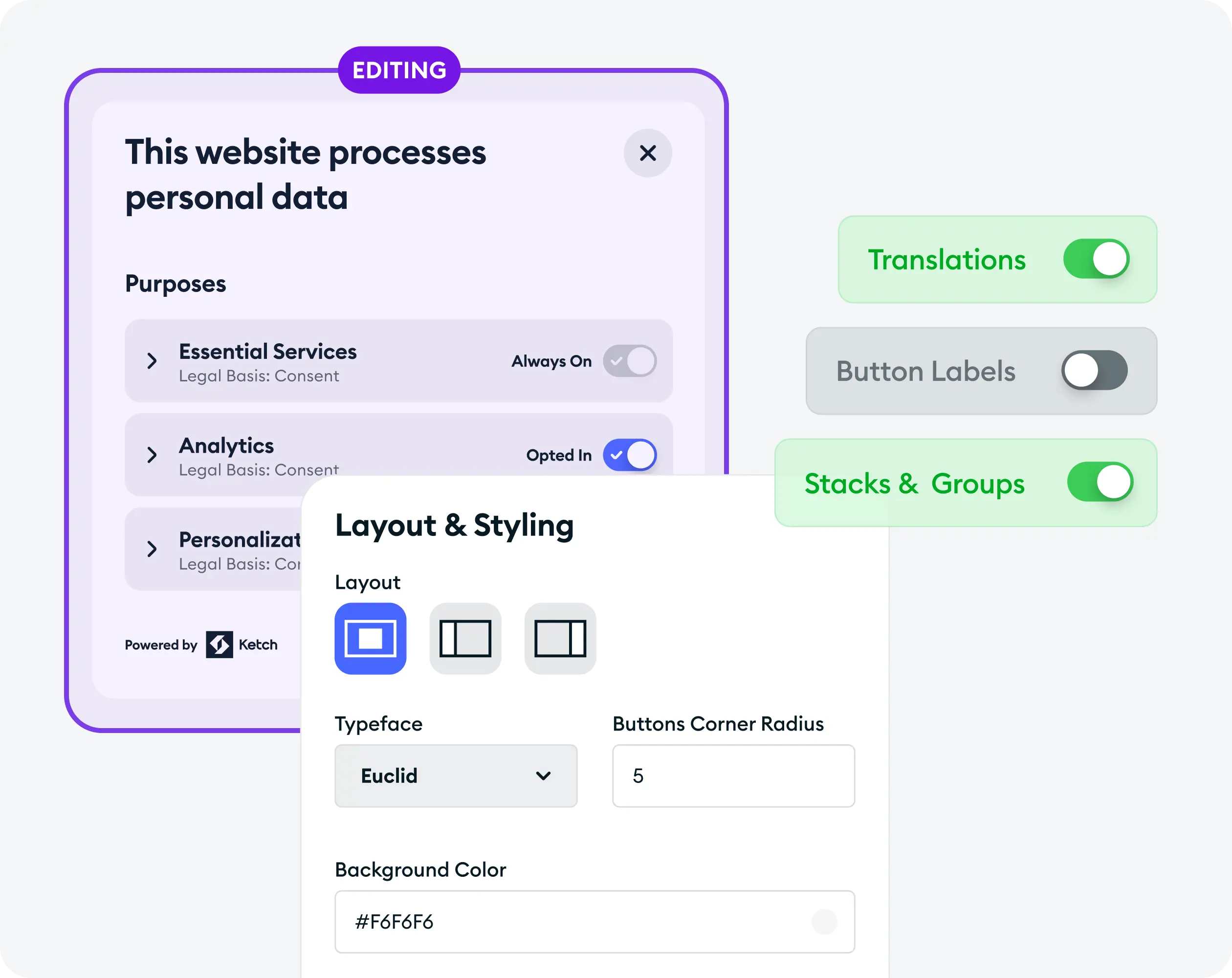 400 no-code customized consent management solutions