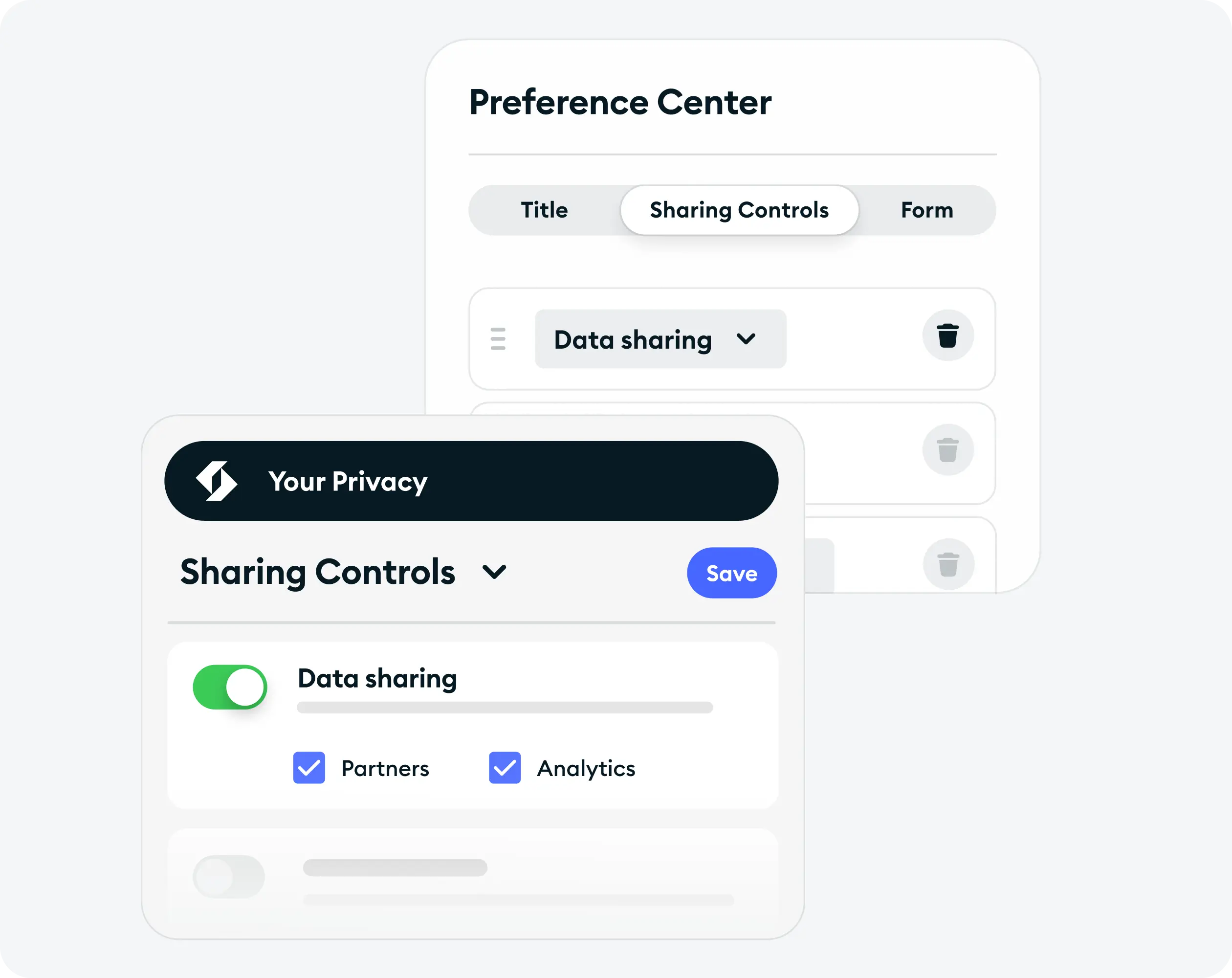No-code, customizable templates for GDPR, CCPA, and more